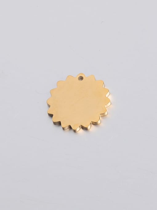 18mm gold Stainless steel flower pendant