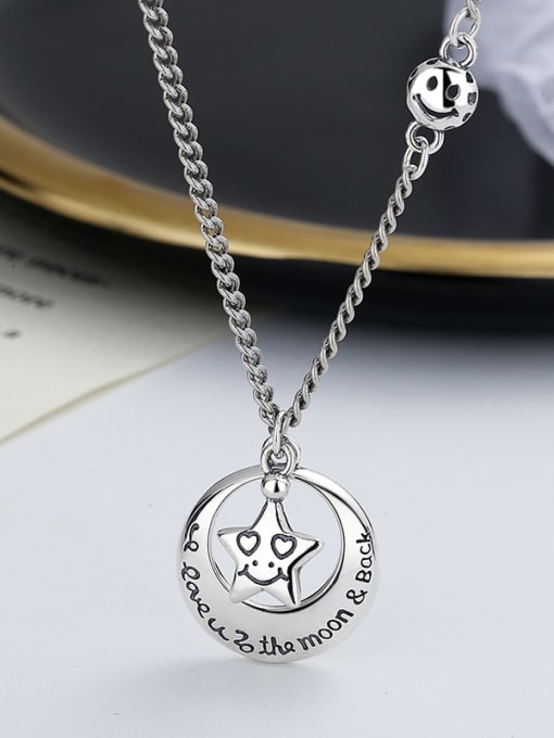 TAIS 925 Sterling Silver Pentagram Vintage Necklace 3