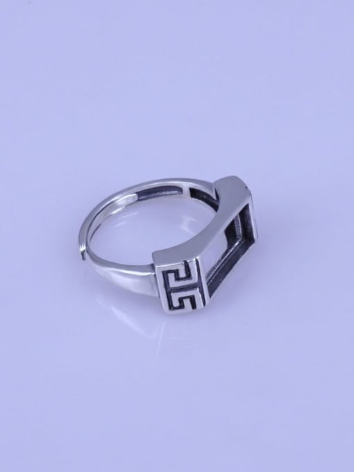 Supply 925 Sterling Silver Rectangle Ring Setting Stone size: 6*12mm 2