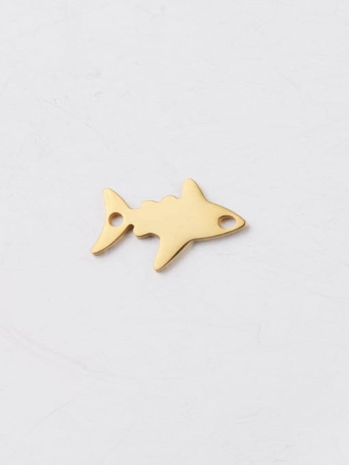 golden Stainless steel Fish Minimalist Pendant