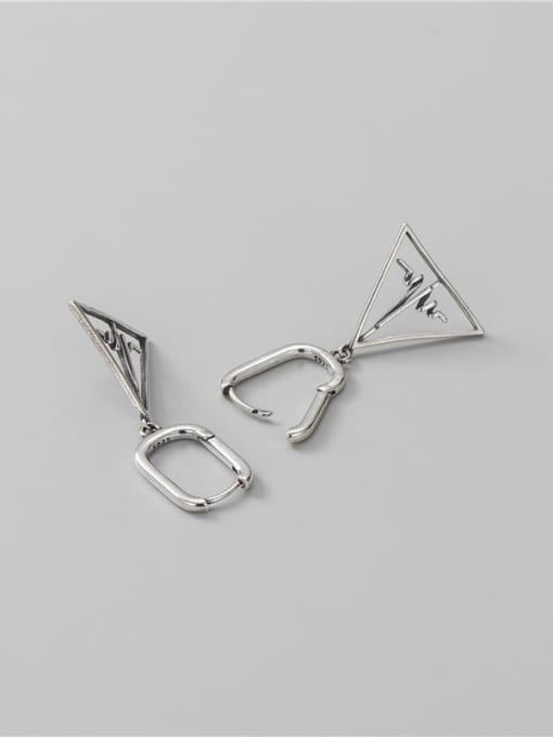 ARTTI 925 Sterling Silver Triangle Minimalist Drop Earring 2
