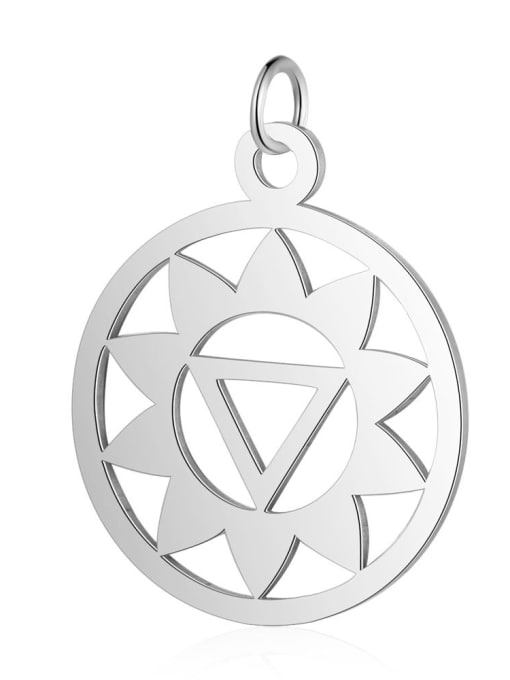 FTime Stainless steel Geometric Charm Height : 19 mm , Width: 26 mm 0