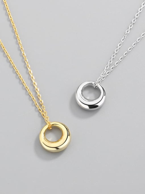 PNJ-Silver 925 Sterling Silver Geometric Minimalist Necklace