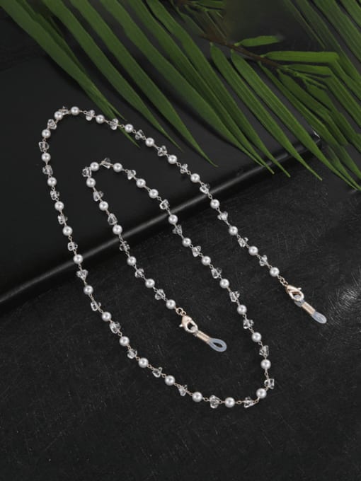 JMI Brass Synthetic Crystal Imitation Pearl Minimalist Sunglass Chains 1