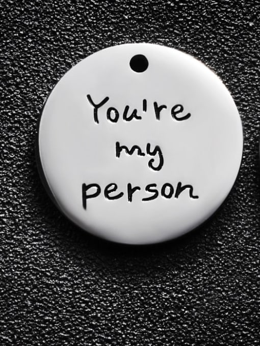 FTime Stainless steel Message Charm Diameter : 25 mm 0