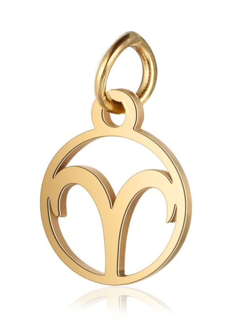 T513 1 Stainless steel Gold Plated Constellation Charm Height : 11 mm , Width: 16 mm