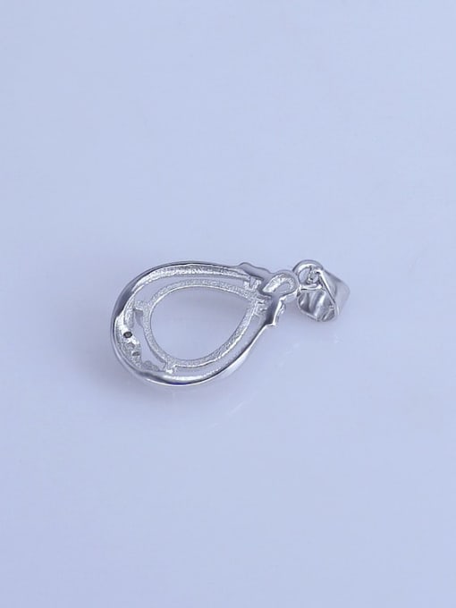 Supply 925 Sterling Silver Water Drop Pendant Setting Stone size: 9*11mm 2