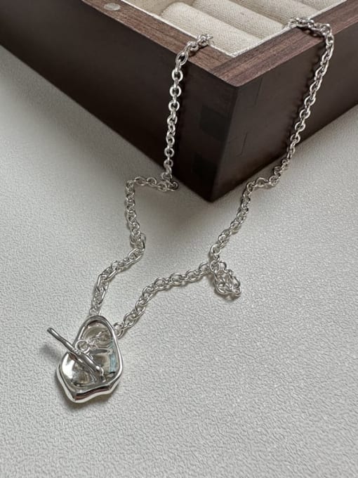 Heteromorphic OT Chain Necklace 925 Sterling Silver Irregular Minimalist Necklace