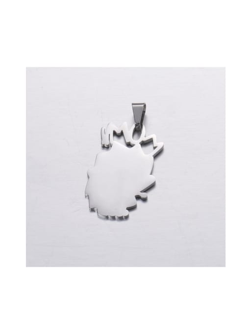 MEN PO Stainless steel Cartoon exaggerated funny expression pendant 1