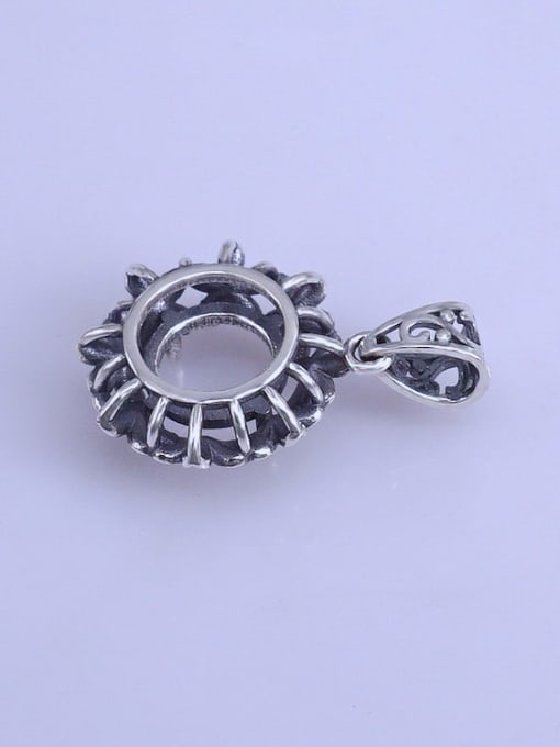 Supply 925 Sterling Silver Round Pendant Setting Stone size: 10*10mm 2