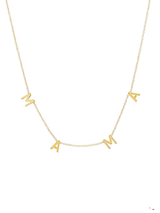 YUANFAN 925 Sterling Silver Letter Minimalist Necklace 0