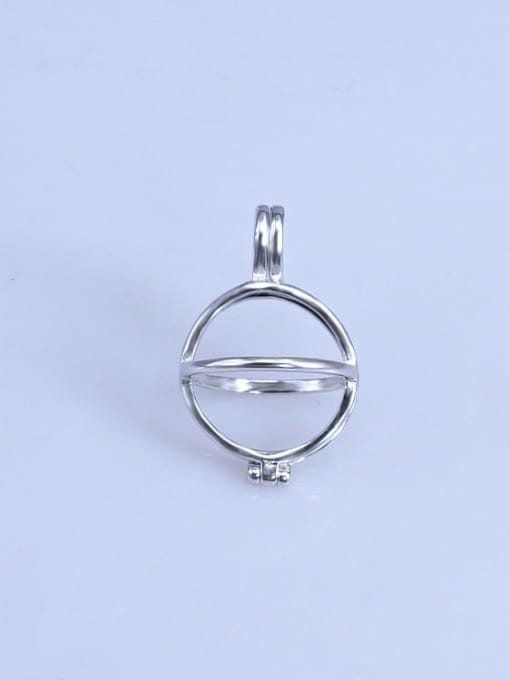 Supply 925 Sterling Silver Bead Cage Pendant Setting Stone size: 12*12mm 0
