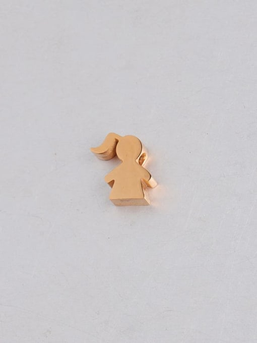 Rose Gold Stainless steel little girl small beads