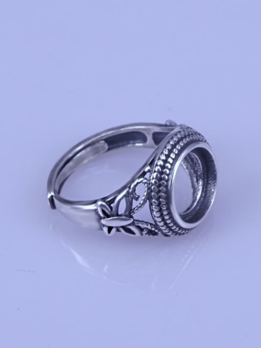 Supply 925 Sterling Silver Round Ring Setting Stone size: 10*10mm 2