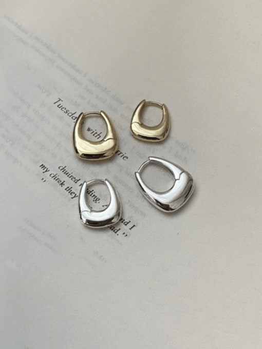 ARTTI 925 Sterling Silver Geometric Vintage Huggie Earring 0