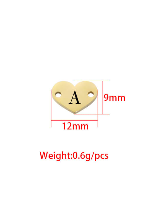 MEN PO Stainless Steel Laser Lettering  Heart  Diy Jewelry Accessories 4