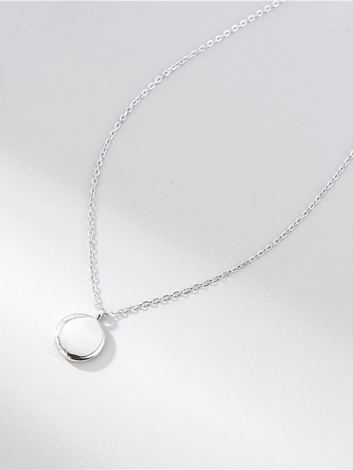 ARTTI 925 Sterling Silver Round Minimalist Necklace 0