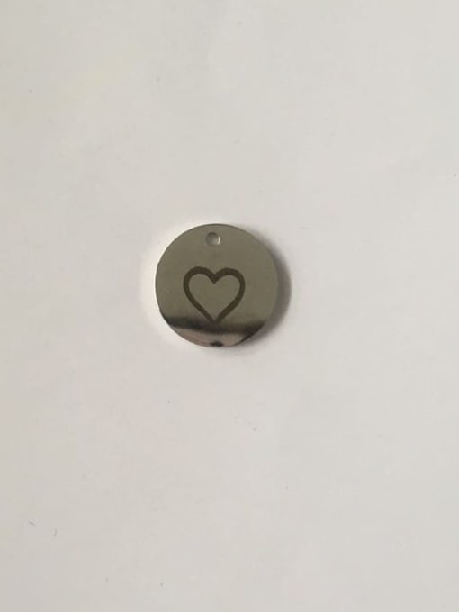 FTime Stainless steel Heart Charm Diameter : 15 mm 1