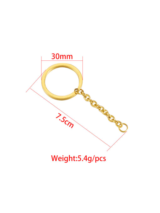 MEN PO Stainless steel key chain with chain pendant accessories/key ring plus chain 2