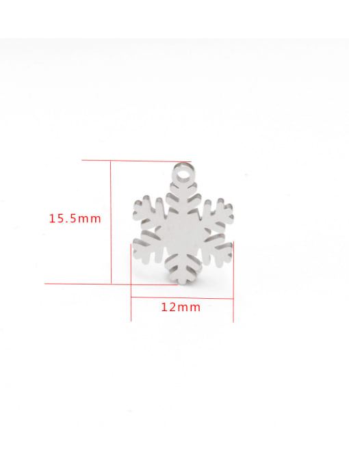 MEN PO Stainless steel Snowflake Minimalist Pendant 1
