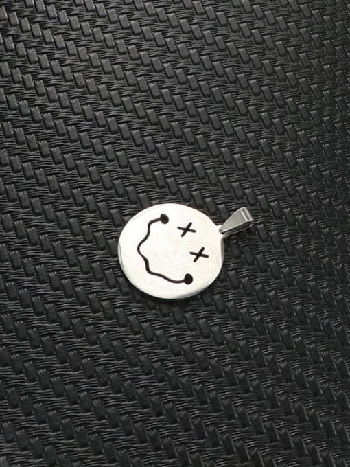 Individual pendant (without chain) Stainless steel Smiley Minimalist Necklace