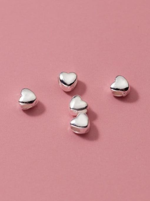 FAN 925 Sterling Silver Heart Cute Beads 2