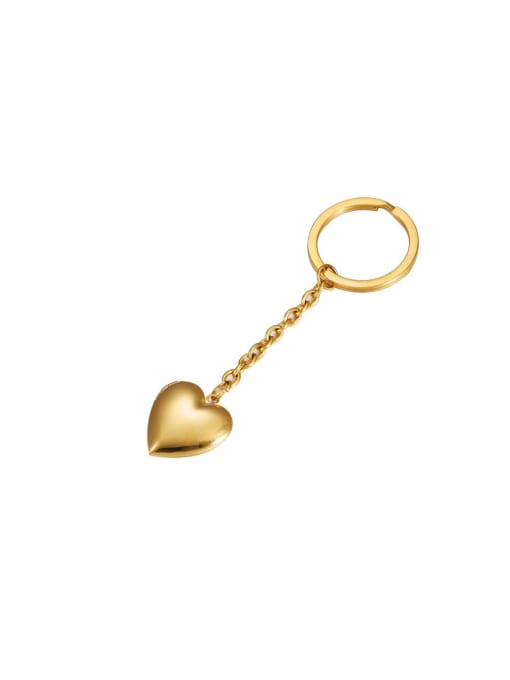 MEN PO Stainless steel Heart Minimalist Key Chain 0