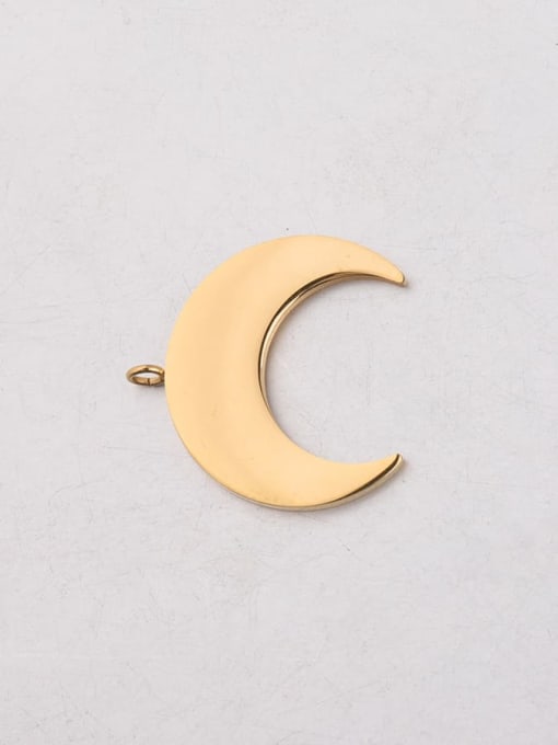 golden Stainless steel Moon Minimalist Pendant
