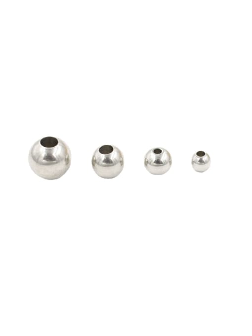 MEN PO Stainless steel steel beads / positioning beads / beaded large hole round beads 1