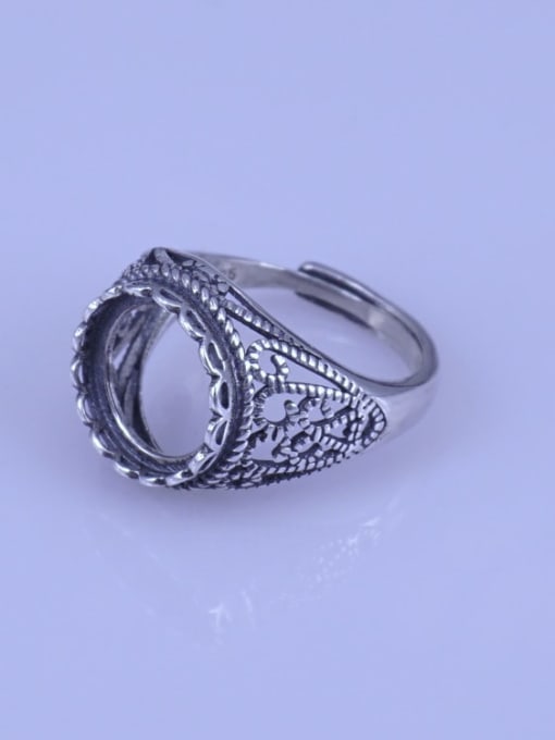 Supply 925 Sterling Silver Round Ring Setting Stone size: 12*12mm 1