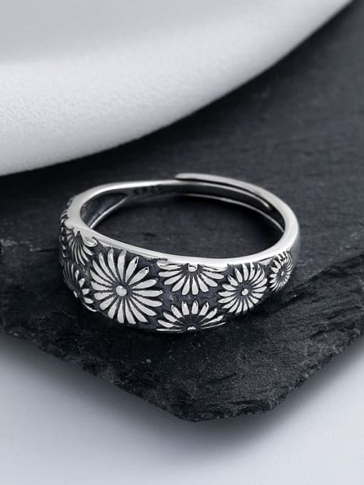 TAIS 925 Sterling Silver Flower Vintage Ring 3