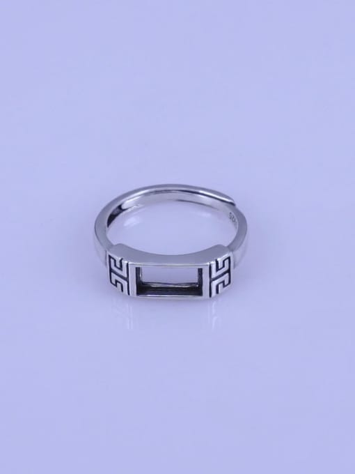 Supply 925 Sterling Silver Rectangle Ring Setting Stone size: 4*8mm 0