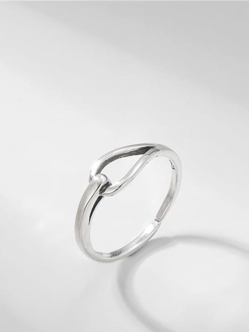 Water drop ring 925 Sterling Silver Geometric Minimalist Band Ring