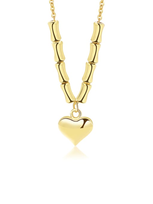 YUANFAN 925 Sterling Silver Heart Minimalist Necklace
