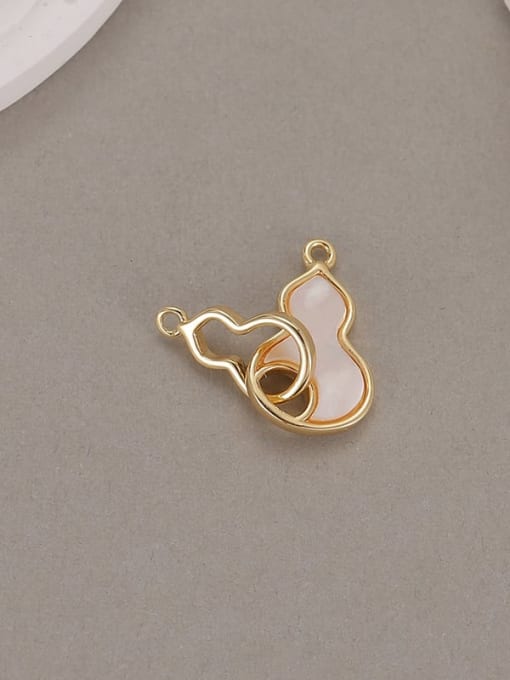 14 K gold H 9302 Brass Shell Minimalist Irregular DIY Pendant