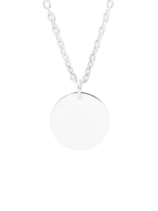 YUANFAN Round 925 Sterling Silver Pendant with 6 sizes without chain 0