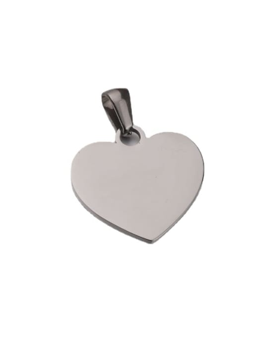 MEN PO Heart Stainless steel Minimalist Pendant