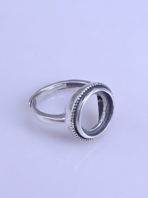 Supply 925 Sterling Silver Round Ring Setting Stone size: 12*12mm 2