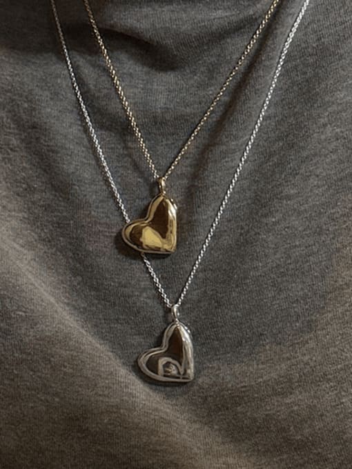 ARTTI 925 Sterling Silver Heart Minimalist Necklace 4