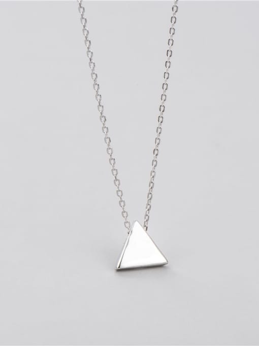 triangle 8.1mm*8.9mm 925 Sterling Silver Geometric Minimalist Necklace