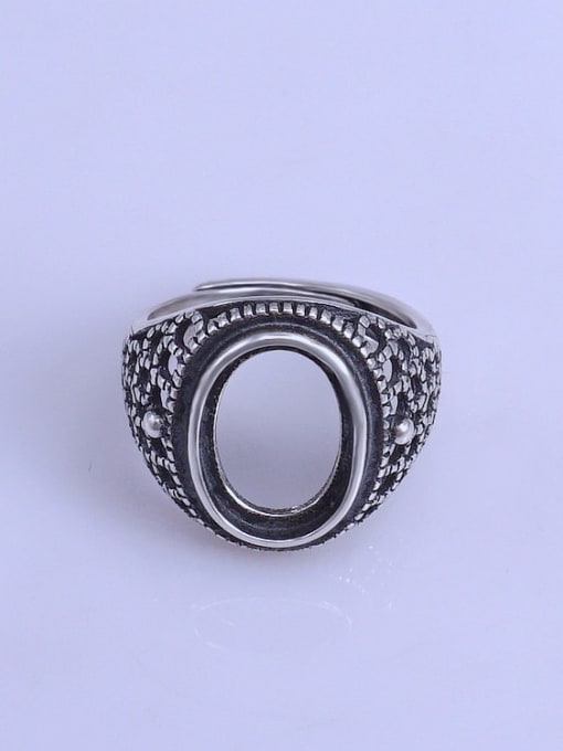 Supply 925 Sterling Silver Oval Ring Setting Stone size: 10*14mm 0