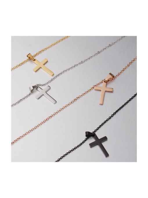 MEN PO Stainless steel Cross Minimalist Necklace 1