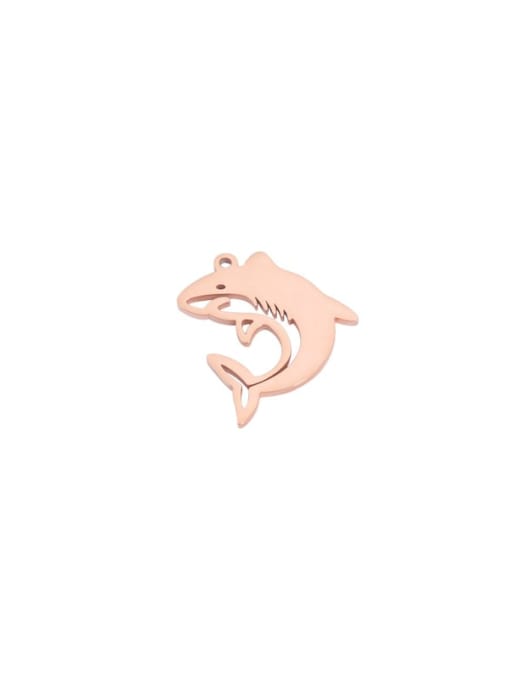 rose gold Stainless steel whale Trend Pendant