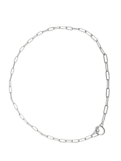 ARTTI 925 Sterling Silver Hollow Geometric Chain Minimalist Necklace 1