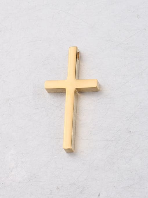 golden Stainless steel Cross Minimalist Pendant