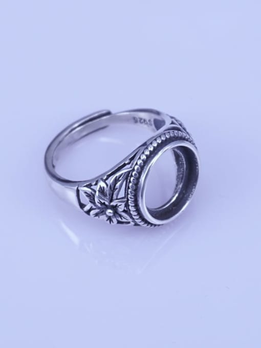Supply 925 Sterling Silver Round Ring Setting Stone size: 11*11mm 1