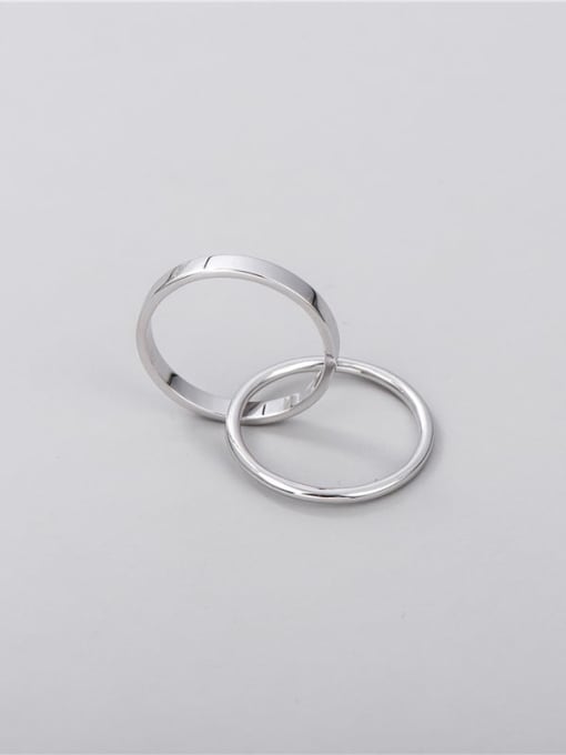 Aperture ring 925 Sterling Silver Round Minimalist Stackable Ring