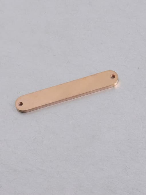 Rose Gold Stainless steel Oval Minimalist Connectors