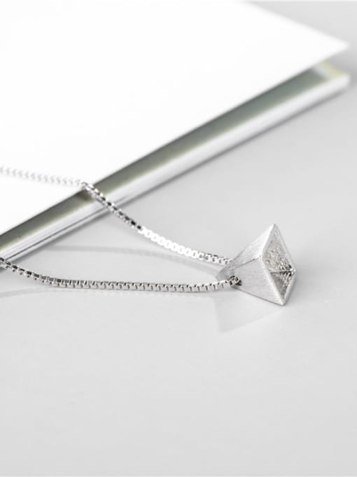 ARTTI 925 Sterling Silver Triangle Minimalist Necklace 3