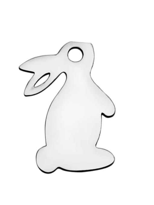FTime Stainless steel rabbit Charm Height : 13 mm , Width: 13.7 mm 0